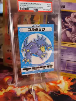 Pokemon Card Entoron Golduck My151 Collection Sticker XXL Bandai Japanese PSA 9 - Image 1