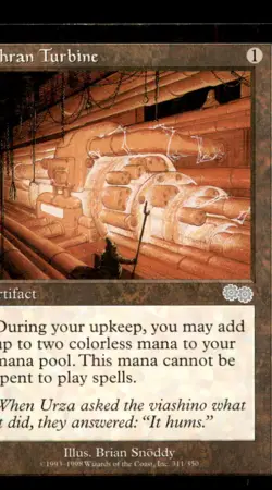 MTG Thran Turbine LP Light Play Urza's Saga [1339] - Image 1