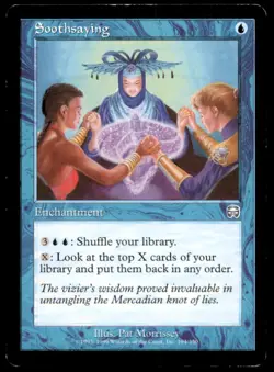 MTG Soothsaying LP Light Play Mercadian Masques [1288] - Image 1