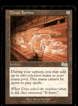 MTG Thran Turbine LP Light Play Urza's Saga [1340] - Image 1