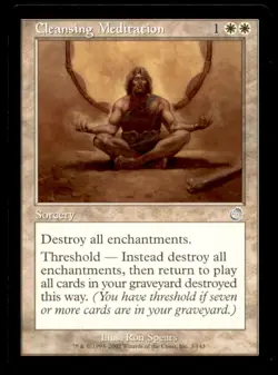 MTG Cleansing Meditation LP Light Play Torment [1347] - Image 1