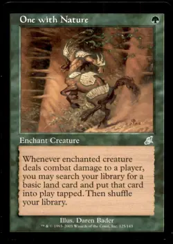 MTG One with Nature LP Light Play Scourge [1305] - Image 1