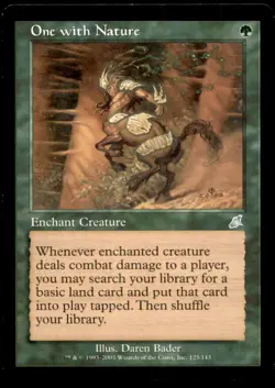 MTG One with Nature LP Light Play Scourge [1303] - Image 1