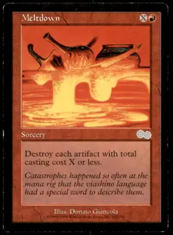 MTG Meltdown LP Light Play Urza's Saga [1323] - Image 1