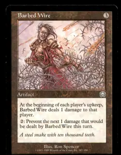 MTG Barbed Wire LP Light Play Mercadian Masques [1314] - Image 1