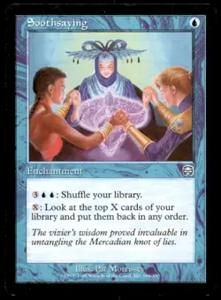 MTG Soothsaying LP Light Play Mercadian Masques [1328] - Image 1