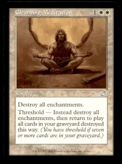 MTG Cleansing Meditation LP Light Play Torment [1363] - Image 1