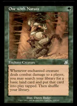 MTG One with Nature LP Light Play Scourge [1352] - Image 1