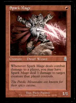 MTG Spark Mage LP Light Play Odyssey [1320] - Image 1
