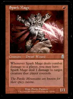 MTG Spark Mage LP Light Play Odyssey [1366] - Image 1