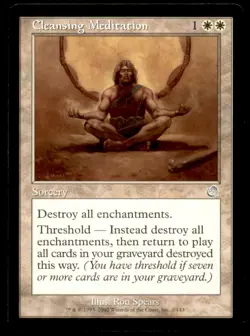 MTG Cleansing Meditation LP Light Play Torment [1378] - Image 1