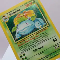 Pokemon TCG - Venusaur 15/102 Base Set Holo Rare WOTC 1999 - PL - Image 1