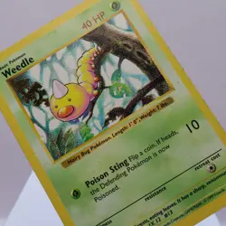 Pokemon TCG - Weedle 69/102 Base Set Common Shadowless WOTC 1999 - HP - Image 1