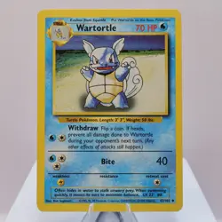 Pokemon TCG - Wartortle 42/102 Base Set Uncommon WOTC 1999 - EXC/NM - Image 2