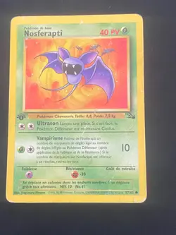 CARTE POKEMON NOSFERAPTI 57/62 EDITION 1 FR COMMUNE WIZARDS FOSSILE - PL - Image 1