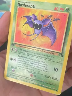 CARTE POKEMON NOSFERAPTI 57/62 EDITION 1 FR COMMUNE WIZARDS FOSSILE - PL - Image 2