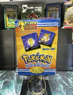 Pokemon Action Flipz Series 1 *Blue Crimp* Factory Sealed 24CT Vintage Box - Image 1
