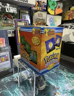 Pokemon Action Flipz Series 1 *Blue Crimp* Factory Sealed 24CT Vintage Box - Image 3