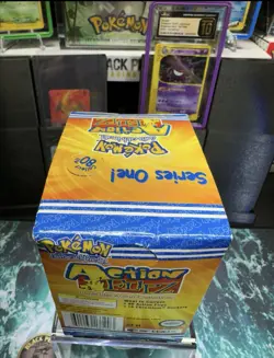 Pokemon Action Flipz Series 1 *Blue Crimp* Factory Sealed 24CT Vintage Box - Image 5