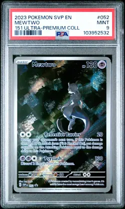 Mewtwo #052 2023 Pokemon SVP EN-SV Black Star Promo 151 Ultra-Premium Coll PSA 9 - Image 1