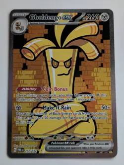 Gholdengo ex SIR 252/182 Special Illustration Rare SV04 Paradox Rift Pokemon LP - Image 1
