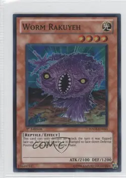 Worm Rakuyeh 1st Ed. YuGiOh Hidden Arsenal 2 #HA02-EN055 2010 a3q - Image 1