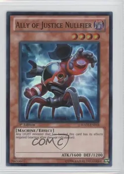 Ally of Justice Nullfier 1st Ed. YuGiOh Hidden Arsenal 2 #HA02-EN018 2010 0o3 - Image 1