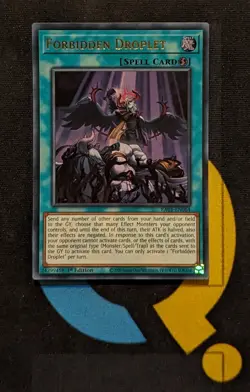 RA01-EN064 Forbidden Droplet Ultra Rare 1st Edition YuGiOh Card - Image 1