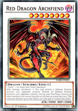 Red Dragon Archfiend - HSRD-EN023 - Common - 1st Edition - Yugioh - Image 1