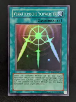 Verratischere Schwerter RP01-DE012 Super Rare Deutsch EX YUGIOH - Image 1