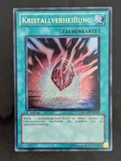 Kristallverheissung RYMP-DE052 Secret Rare 1. Auflage Deutsch NM YUGIOH - Image 1