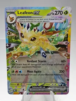 Pokemon TCG Leafeon ex 006/131 Prismatic Evolutions Double Rare Holo - Image 1