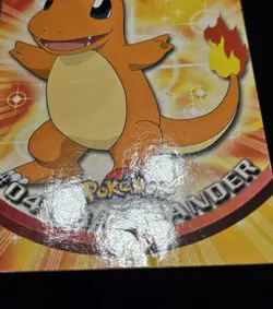 Charmander #04 Topps TV Animation Edition Green Label Non Holo Pokemon 1999 MP - Image 3