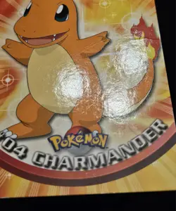 Charmander #04 Topps TV Animation Edition Green Label Non Holo Pokemon 1999 MP - Image 4