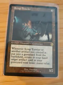 MTG Scrap Trawler (Retro Frame) The Brothers' War M/NM Free UK P&P - Image 1