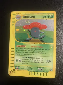 Vileplume 31/165 Holo Rare-Pokemon TCG: Expedition Base Set SWIRL Holo LP - Image 1