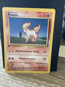 Ponyta 60/102 Base Set NM DUTCH Pokemon Free Ship - Image 1