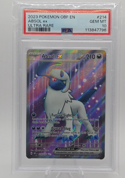 2023 POKEMON OBF EN-OBSIDIAN FLAMES ULTRA RARE #214 ABSOL EX PSA 10 - Image 1