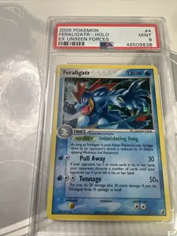 PSA 9 MINT Feraligatr 4/115 EX Unseen Forces Holo Pokemon Card 2005 - Image 1