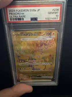 Pokemon JP Pikachu ex UR SV8a Terastal Festival 236/187 PSA 10 GEM MINT - Image 1