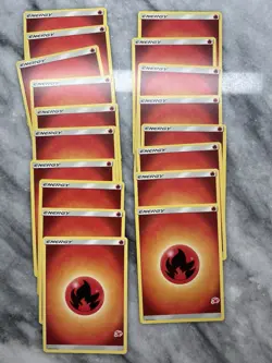Pokemon Fire Energy Charizard Battle Academy Card Lot Of 18 - Image 1