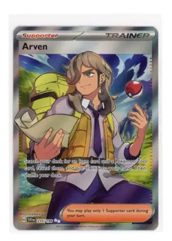 Arven 235/198 Ultra Rare Holo Pokemon TCG Scarlet & Violet Base Set Card - NM - Image 1