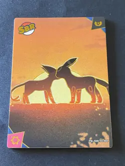 NON TCG Chinese Pokemon Elf Eif Origin Collection 3.0 SBR Umbreon And Espeon - Image 1