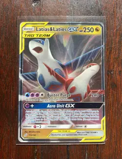 Pokemon Latias & Latios GX Tag Team Full Art Holo 113/181 - Image 1
