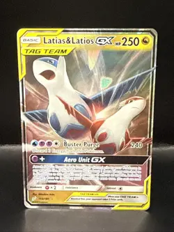 Pokemon Latias & Latios GX Tag Team Full Art Holo 113/181 - Image 1