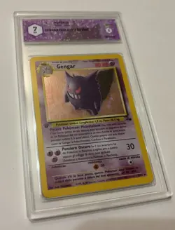 Pokemon FOSSIL PRIMA EDIZIONE (2000) - GENGAR VALUTATA GRAAD 7!!!!!!!! - Image 1