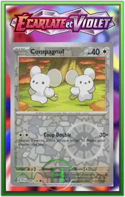Compagnol Reverse - EV1:Ecarlate et Violet - 160/198 - Carte Pokemon FR Neuve - Image 1