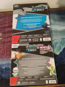 Pokemon TCG Black Bolt/White Flare Binder Collection And Unova Poster Collection - Image 2