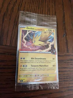 FRENCH Pokemon Team Rockets Electhor GameStop Promo - Sealed Zapdos Rare 070/182 - Image 1