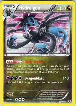 Hydreigon 99/113 - Pokemon TCG BW: Legendary Treasures - Holo Rare (NM) - Image 1